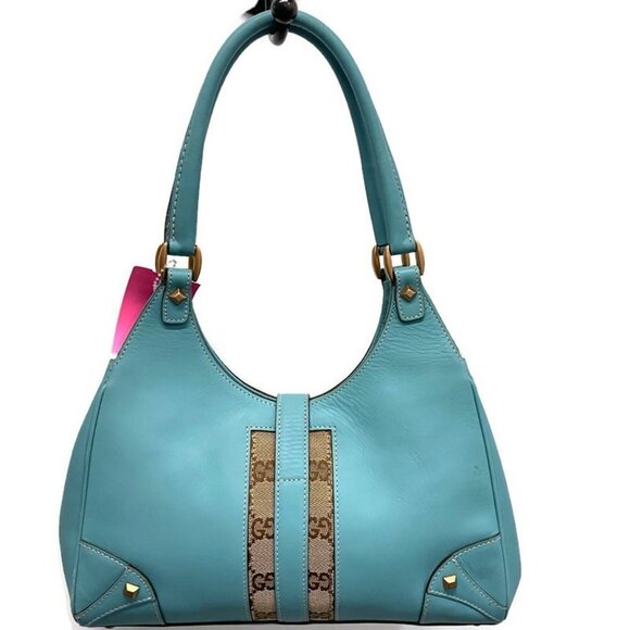 Gucci Blue Leather Small Jackie Hobo - Picture 2 of 8
